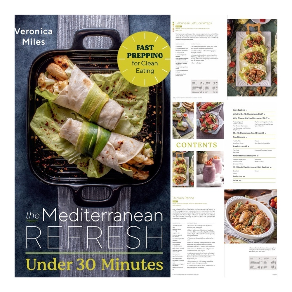 The Mediterranean Refresh Under 30 Minutes Paperback Cookbook by Veronica Miles